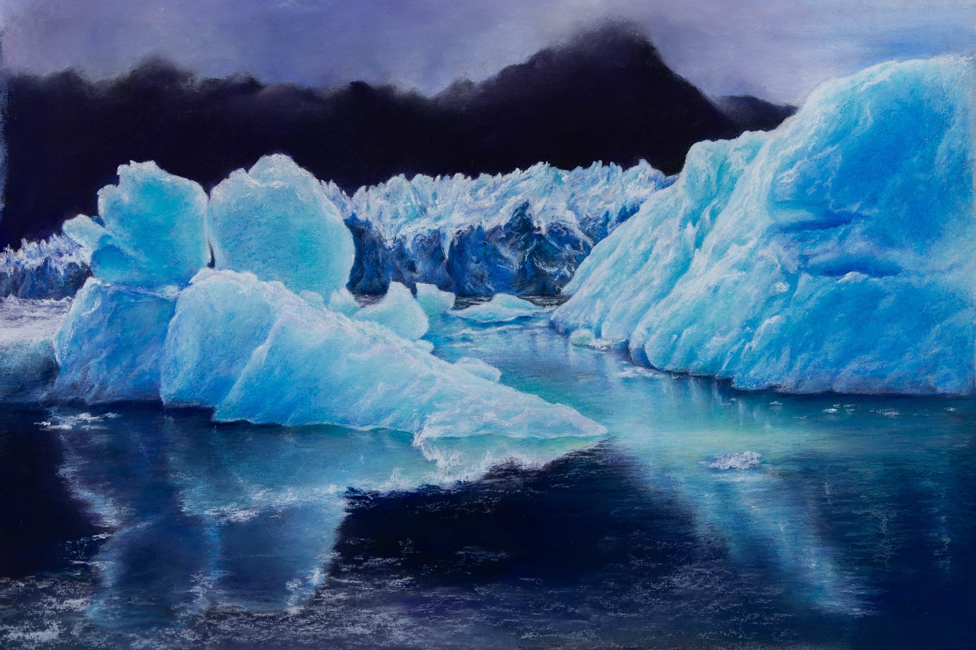 Glaciers — pastel